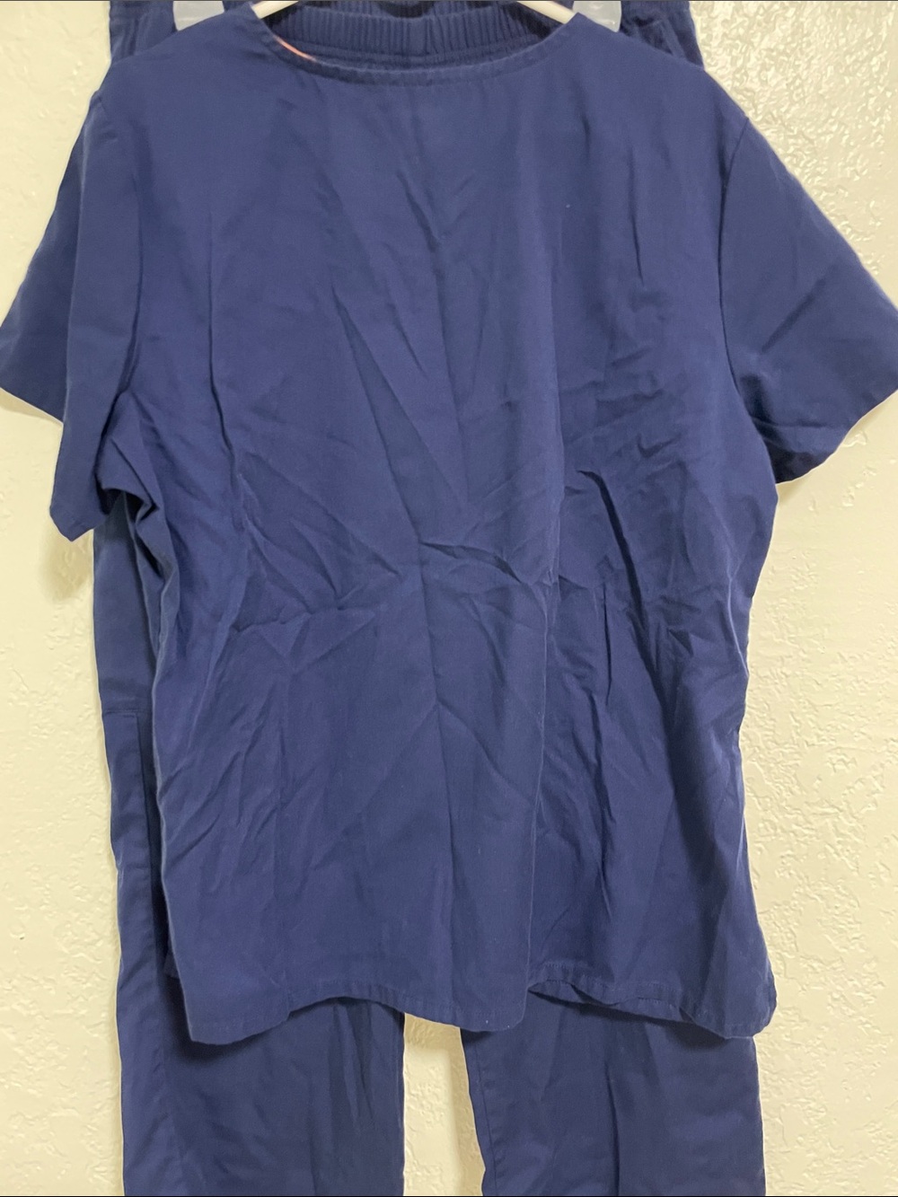 Scrubstar Navy Scrub Set with Orange Accent - Picture 4 of 10
